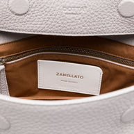 Zanellato Dotta Centauro Small Leather Handbag - Grey