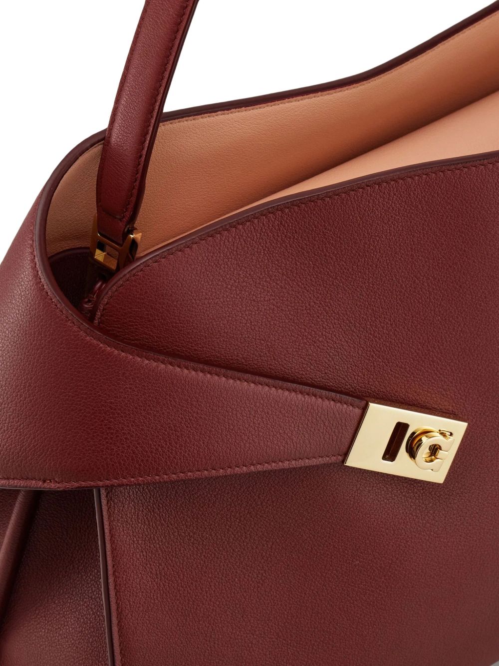 Ferragamo Hug Medium Leather Tote Bag - Brown