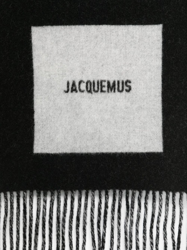 JACQUEMUS L'Echarpe Jacquemus Scarf - Black