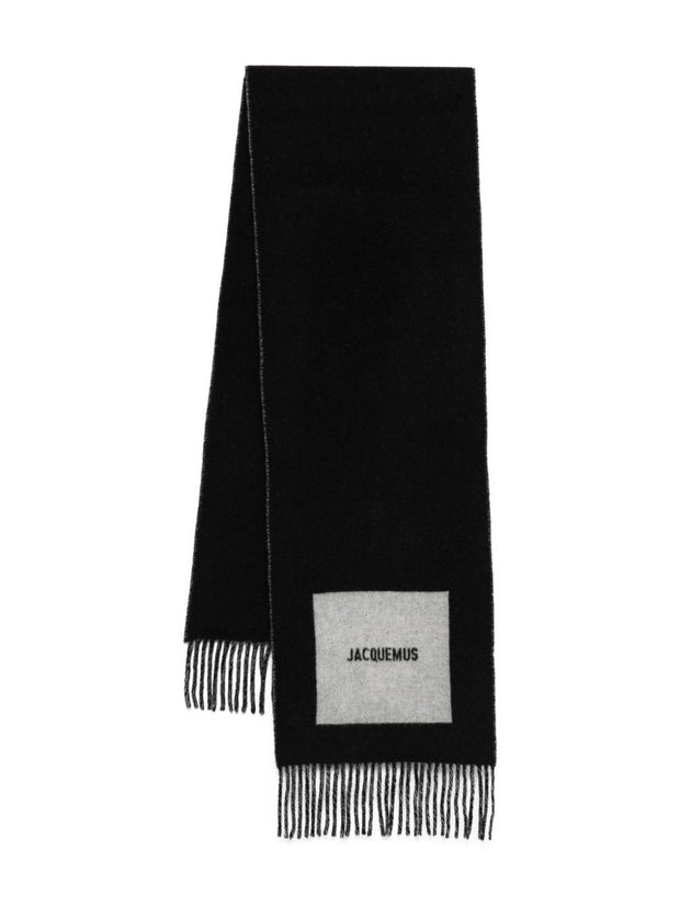 JACQUEMUS L'Echarpe Jacquemus Scarf - Black