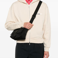 JACQUEMUS Le Petit Messenger Crossbody Bag - Black