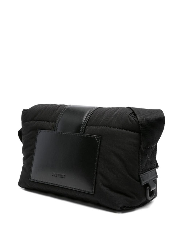 JACQUEMUS Le Petit Messenger Crossbody Bag - Black