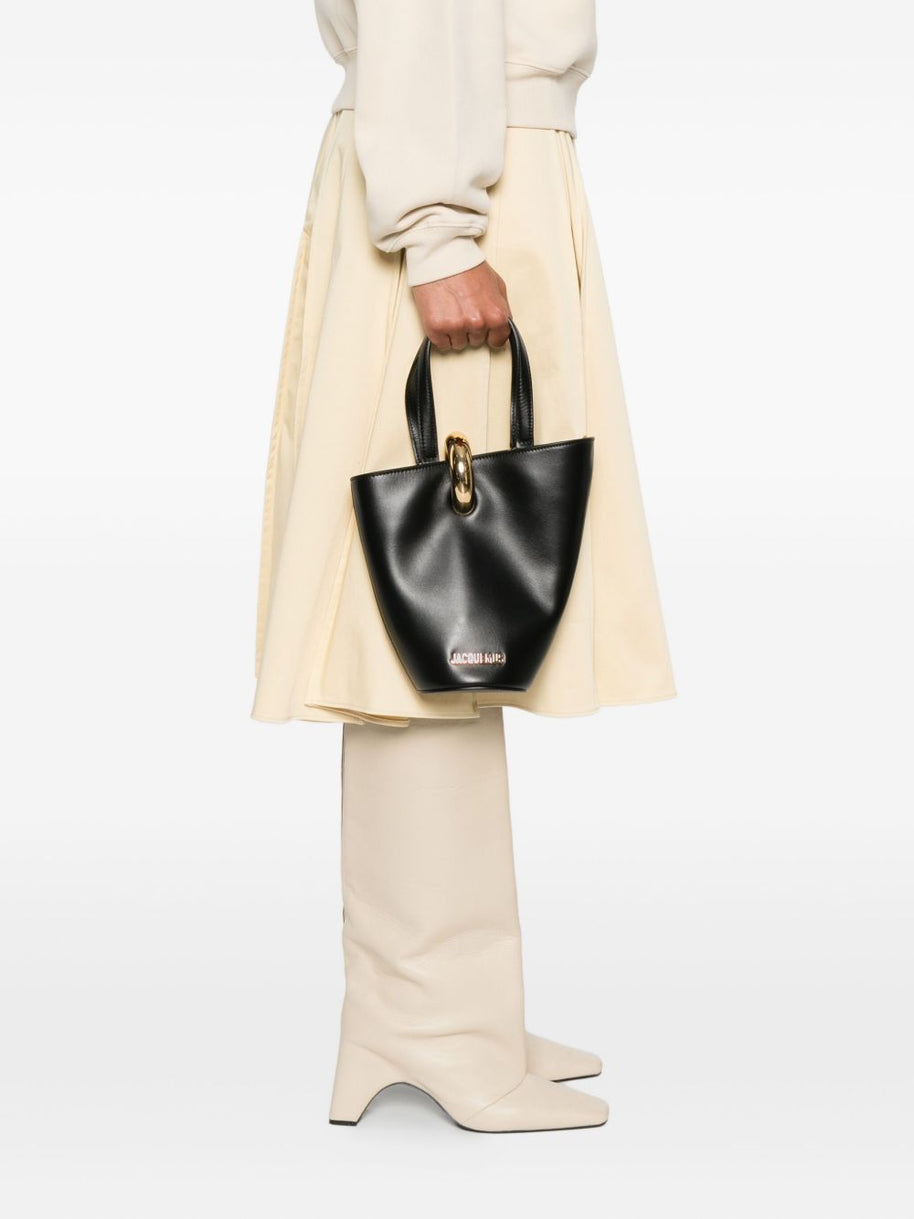 JACQUEMUS Le Petit Bambola Bucket Bag - Black
