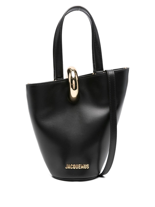 JACQUEMUS Le Petit Bambola Bucket Bag - Black