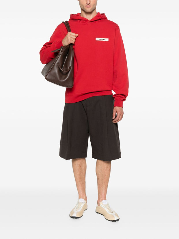 JACQUEMUS Le Hoodie Gros Grain - Red