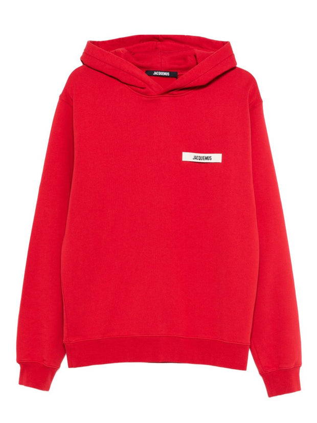 JACQUEMUS Le Hoodie Gros Grain - Red