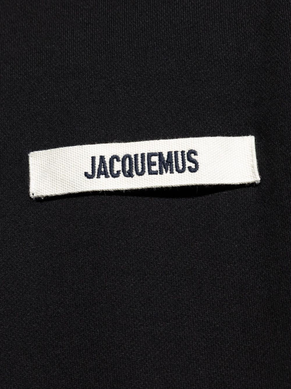 JACQUEMUS Le Hoodie Gros Grain - Black