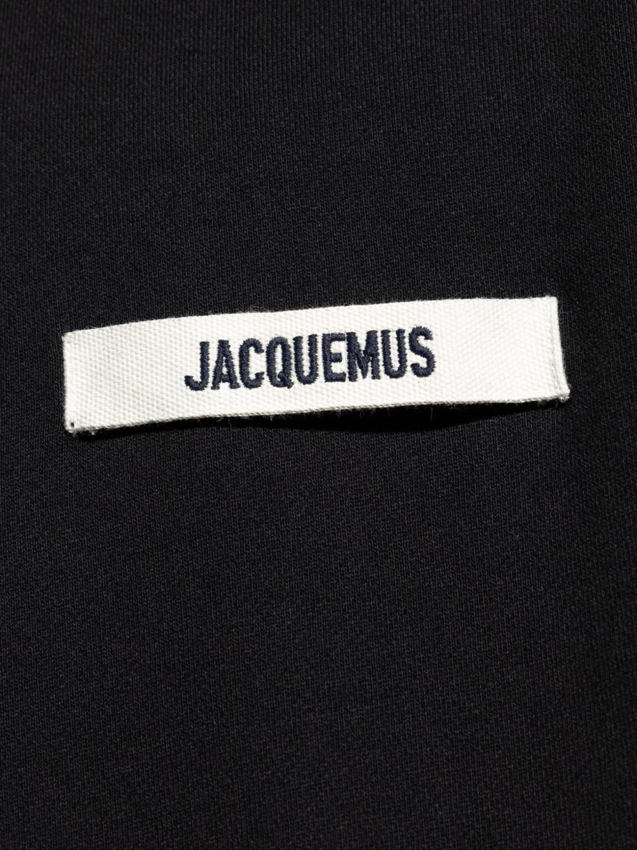 JACQUEMUS Le Hoodie Gros Grain - Black