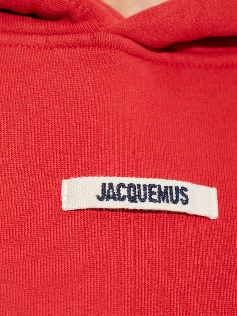 JACQUEMUS Le Hoodie Gros Grain - Red