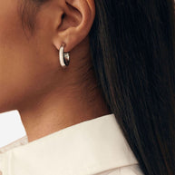 JACQUEMUS Les Creoles Tourni Earrings - Silver