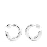 JACQUEMUS Les Creoles Tourni Earrings - Silver