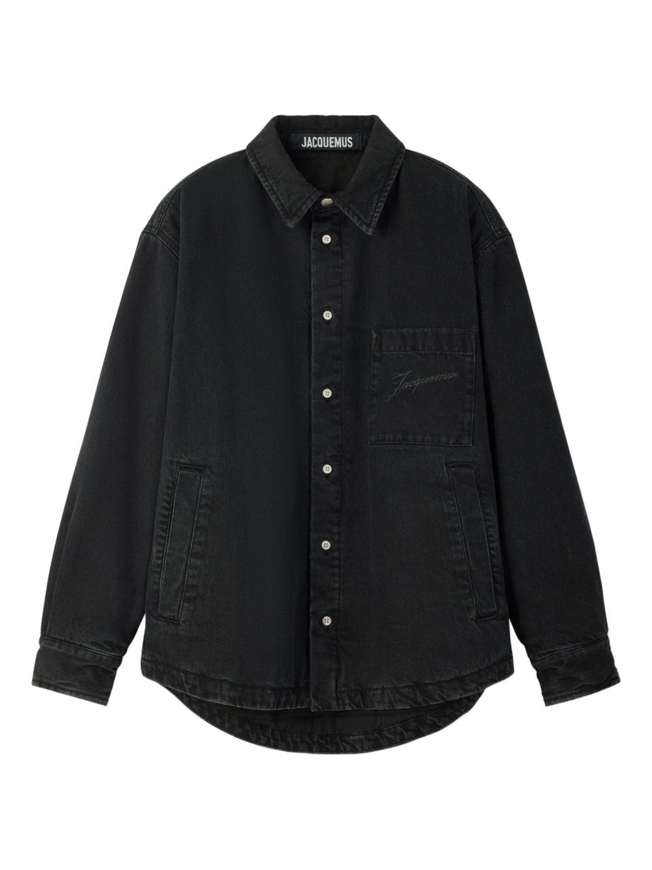JACQUEMUS La Chemise Boulanger Shirt - Black