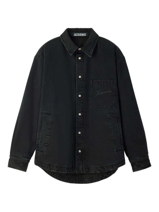 JACQUEMUS La Chemise Boulanger Shirt - Black