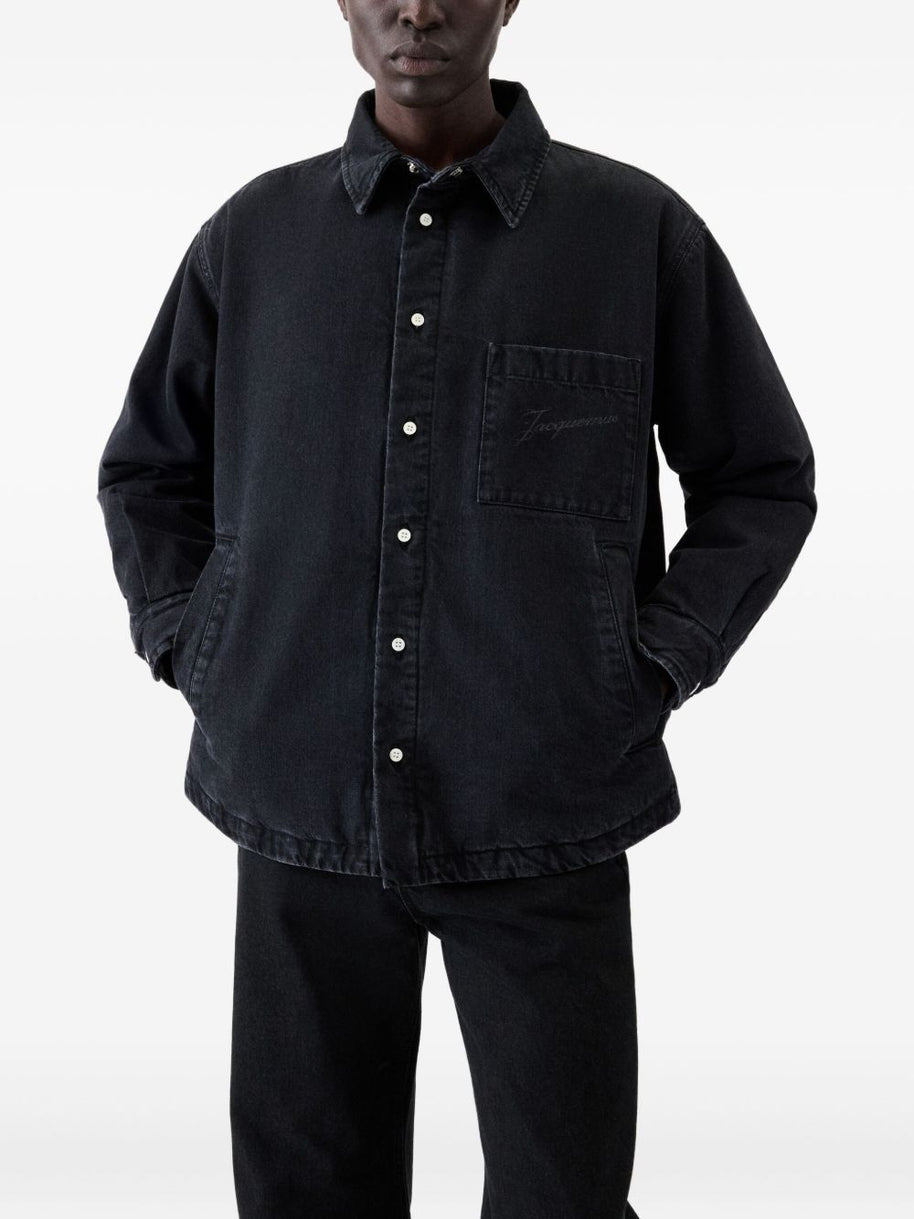 JACQUEMUS La Chemise Boulanger Shirt - Black
