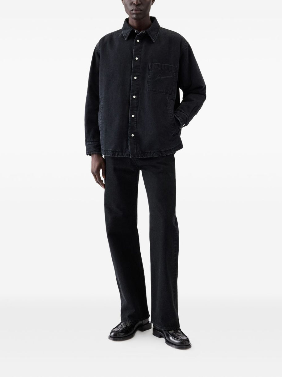 JACQUEMUS La Chemise Boulanger Shirt - Black