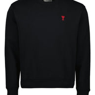 Ami Paris Ami De Coeur Cotton Sweatshirt - Black