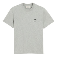 Ami Paris Ami De Coeur Cotton T-shirt - Light Grey