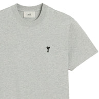 Ami Paris Ami De Coeur Cotton T-shirt - Light Grey