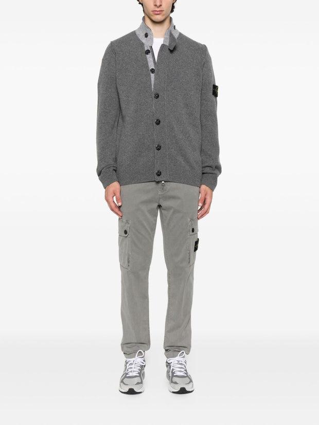 Stone Island Wool Cardigan - Grey