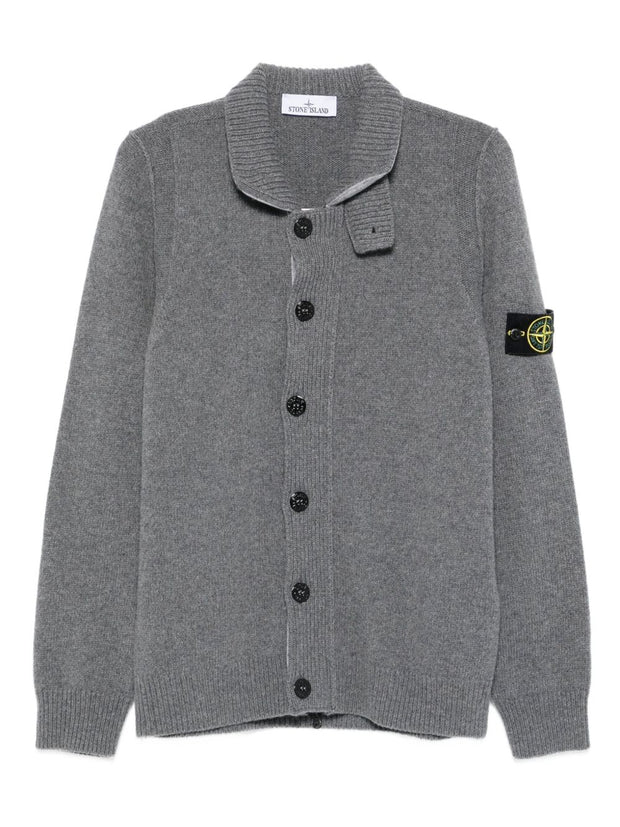 Stone Island Wool Cardigan - Grey