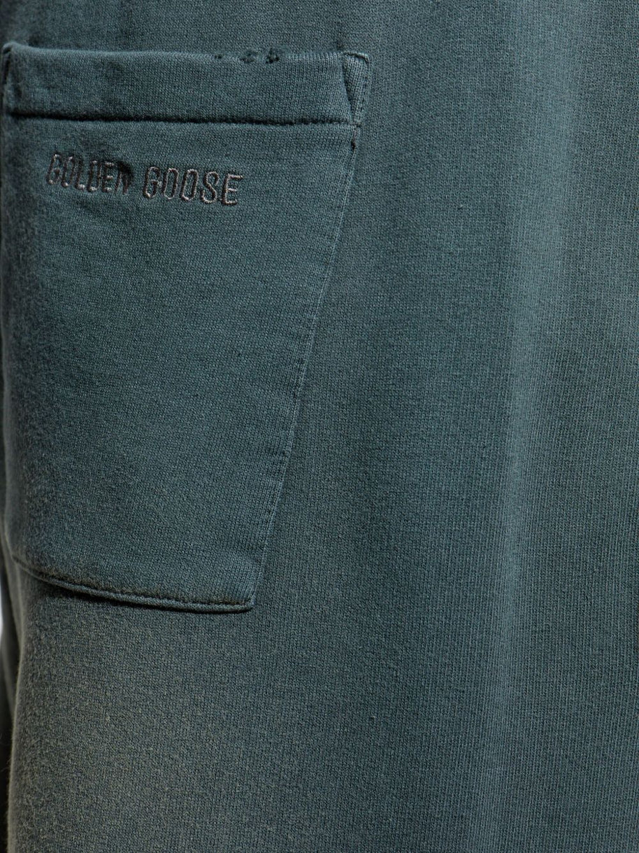 Golden Goose Logo Cotton Sweatpants - Black