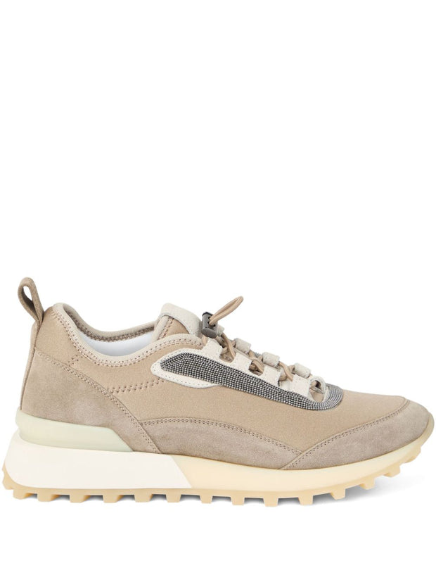 Brunello Cucinelli Leather Sneakers - Beige