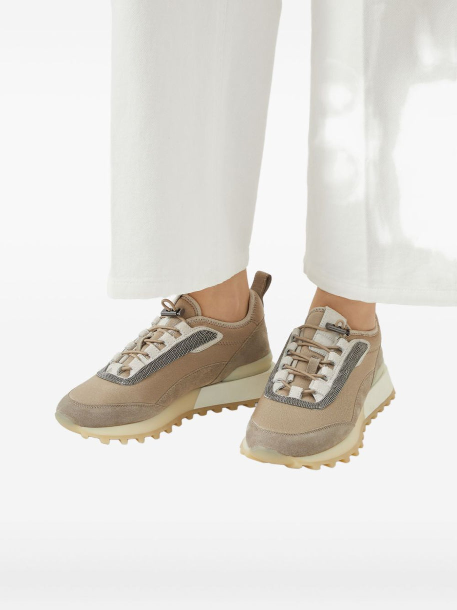 Brunello Cucinelli Leather Sneakers - Beige