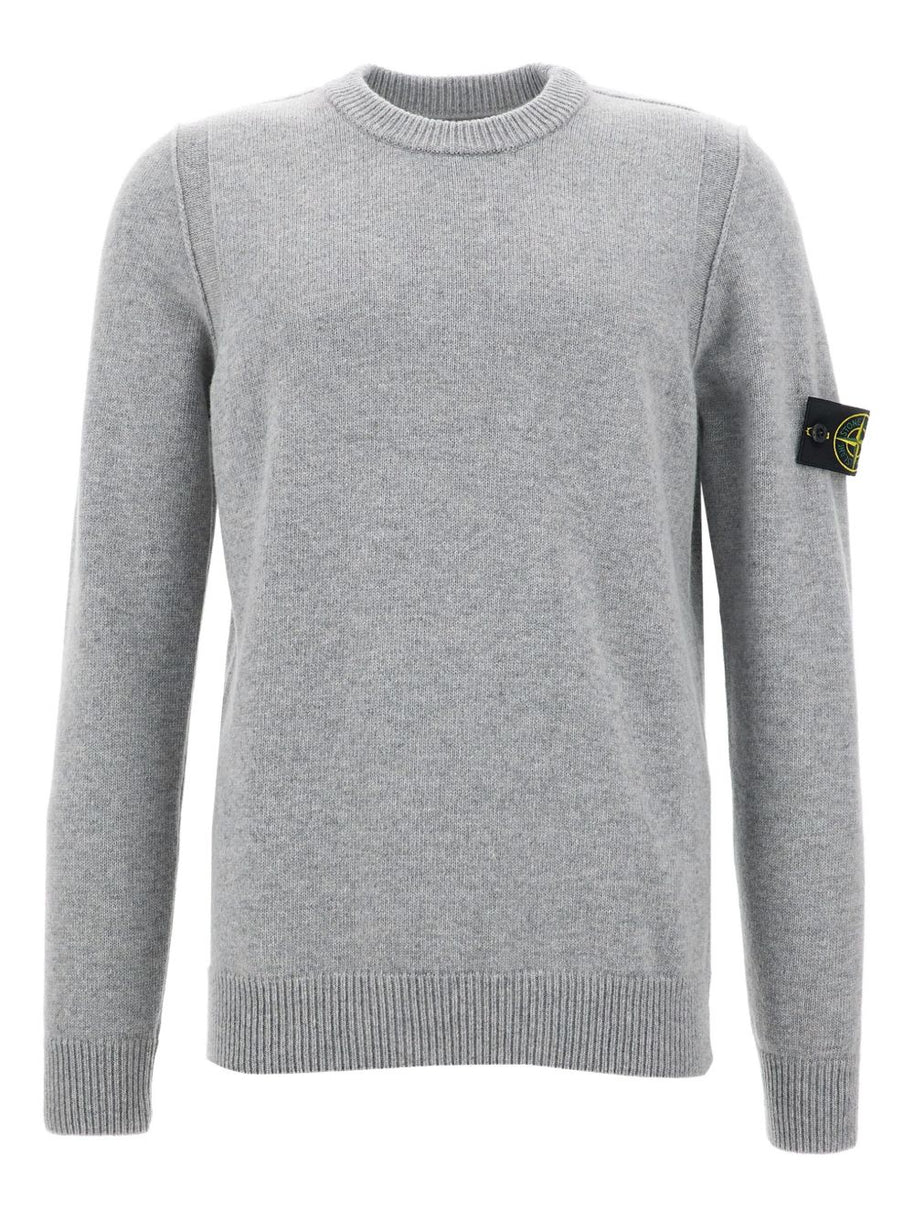 Stone Island Wool Crewneck Sweater - Grey