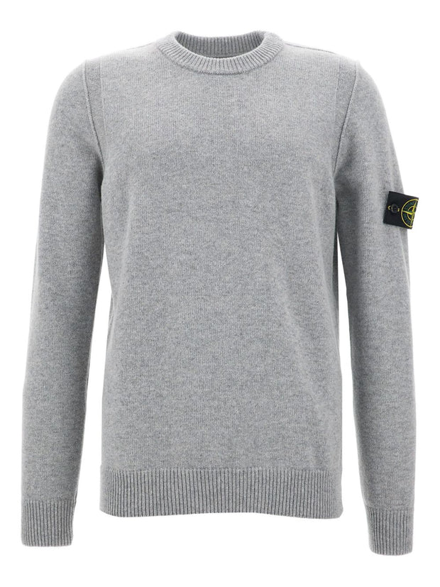 Stone Island Wool Crewneck Sweater - Grey