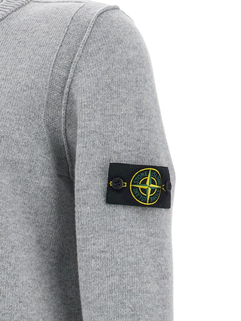 Stone Island Wool Crewneck Sweater - Grey