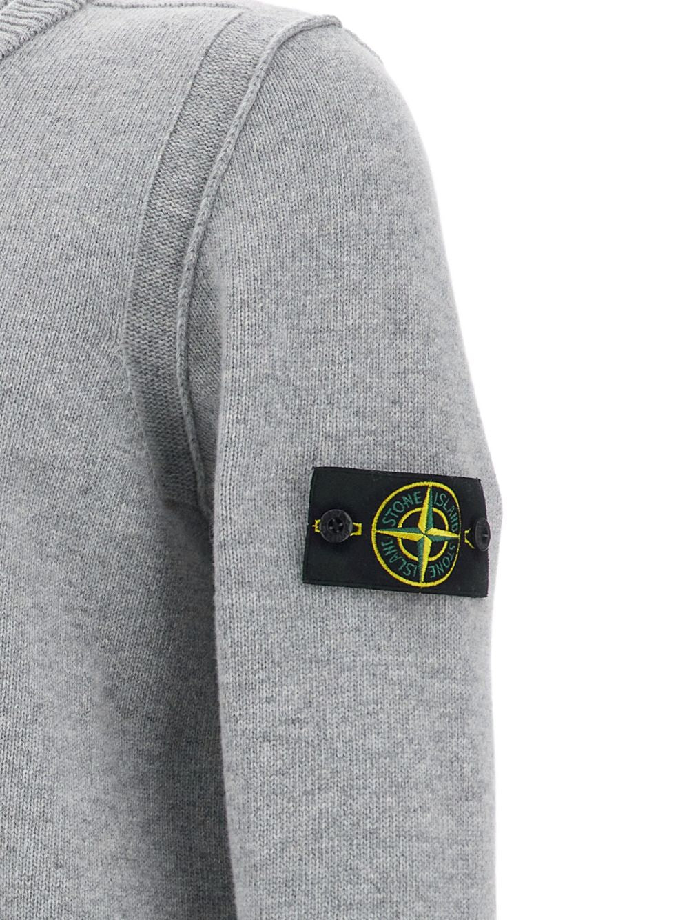 Stone Island Wool Crewneck Sweater - Grey