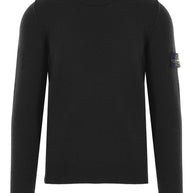 Stone Island Wool Crewneck Sweater - Black