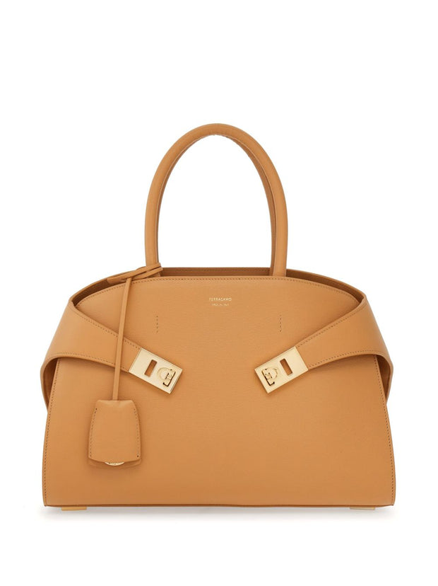 Ferragamo Hug Small Leather Tote Bag