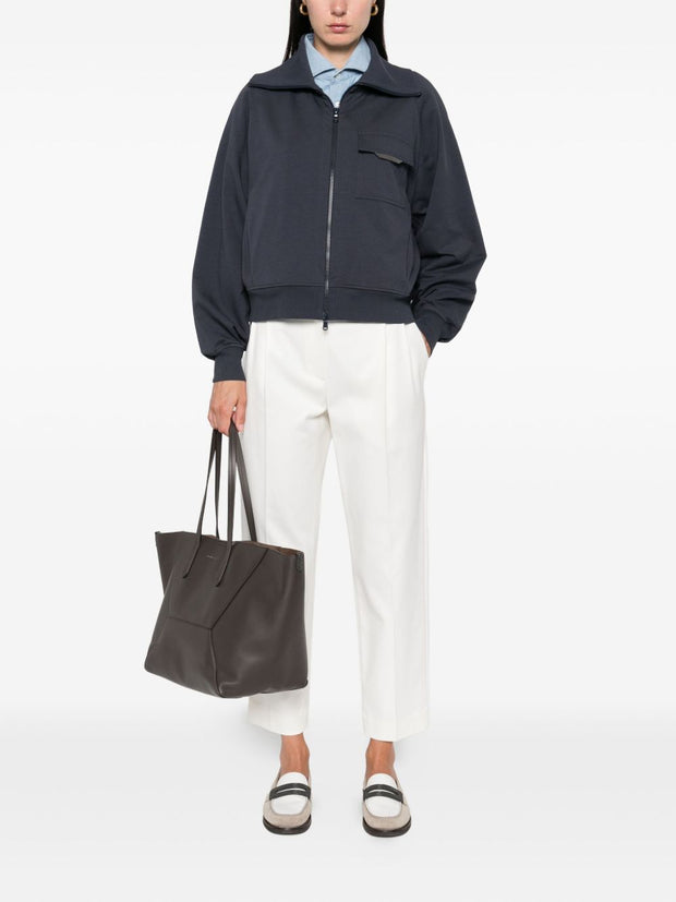 Brunello Cucinelli Cotton Chino Trousers - White