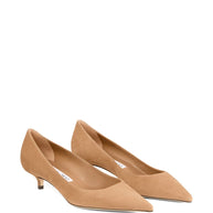 Jimmy Choo Amelia Suede Leather Pumps - Beige