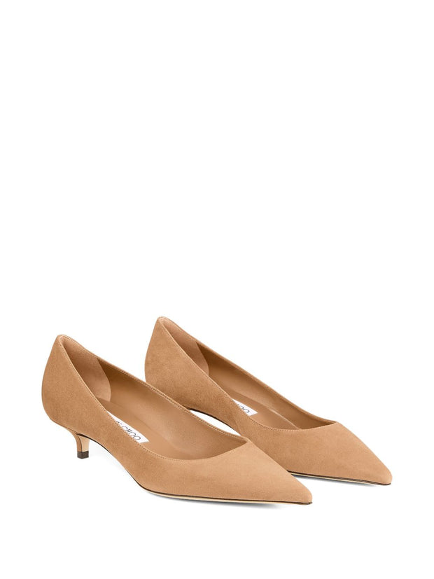 Jimmy Choo Amelia Suede Leather Pumps - Beige