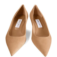 Jimmy Choo Amelia Suede Leather Pumps - Beige