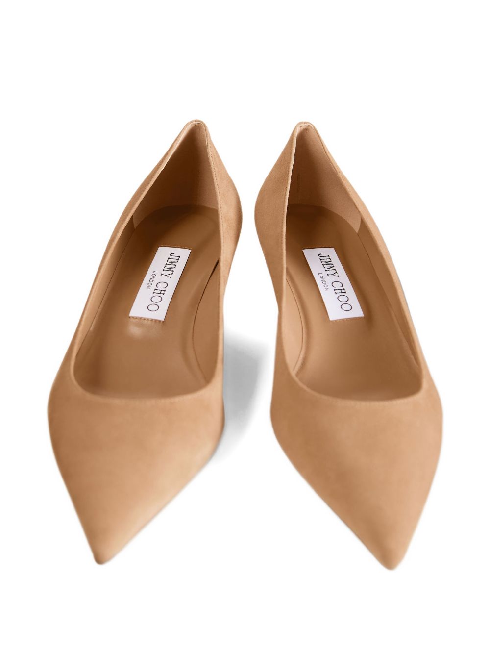Jimmy Choo Amelia Suede Leather Pumps - Beige