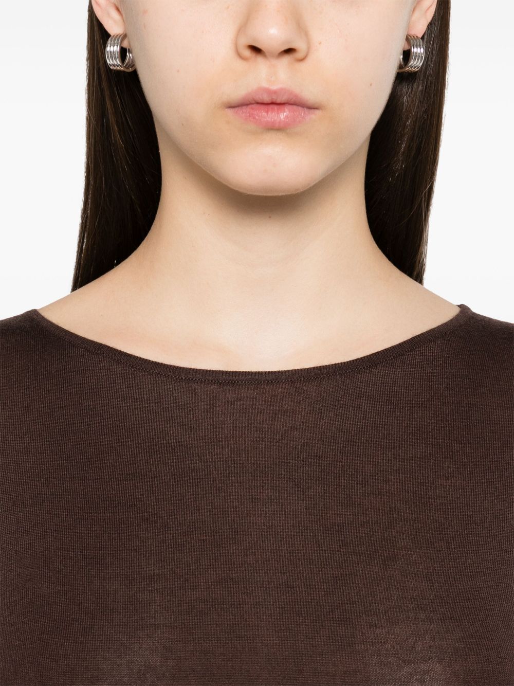 Brunello Cucinelli Cashmere Boat-neck Sweater - Brown