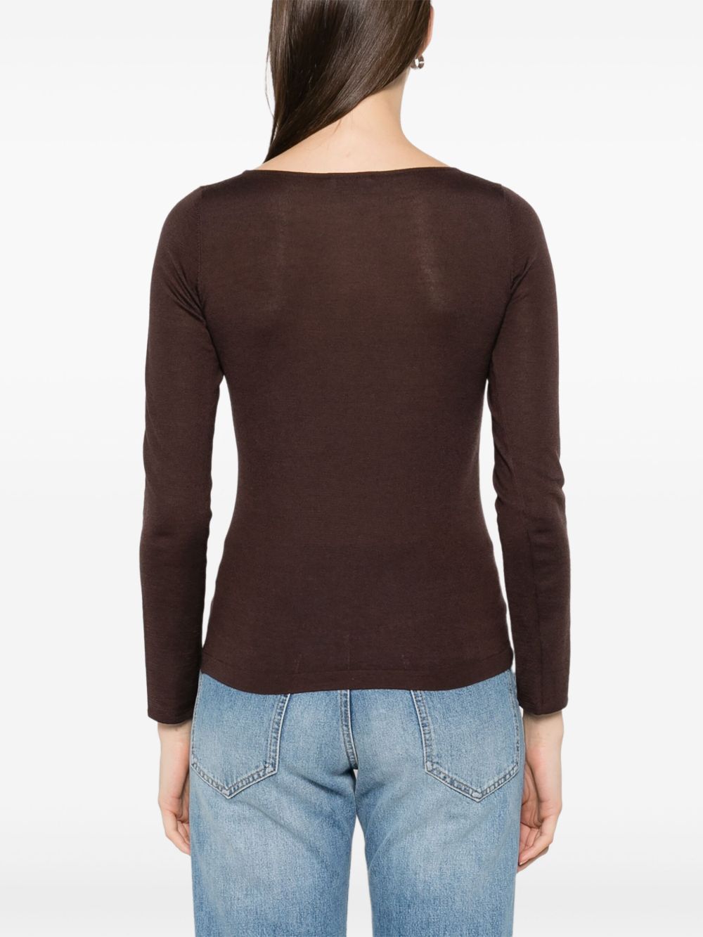 Brunello Cucinelli Cashmere Boat-neck Sweater - Brown