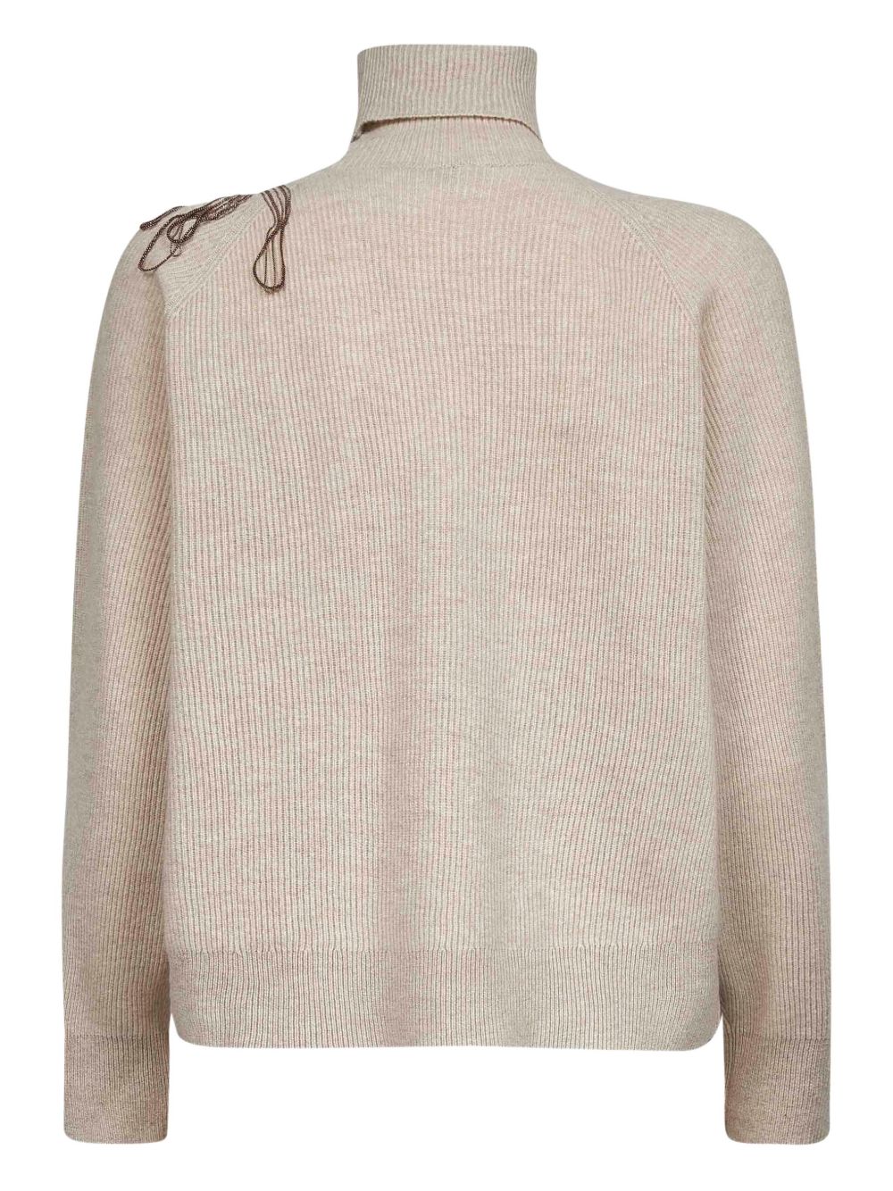 Brunello Cucinelli Cashmere Turtle-neck Sweater - Beige