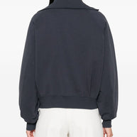 Brunello Cucinelli Cotton Zipped Sweatshirt - Blue