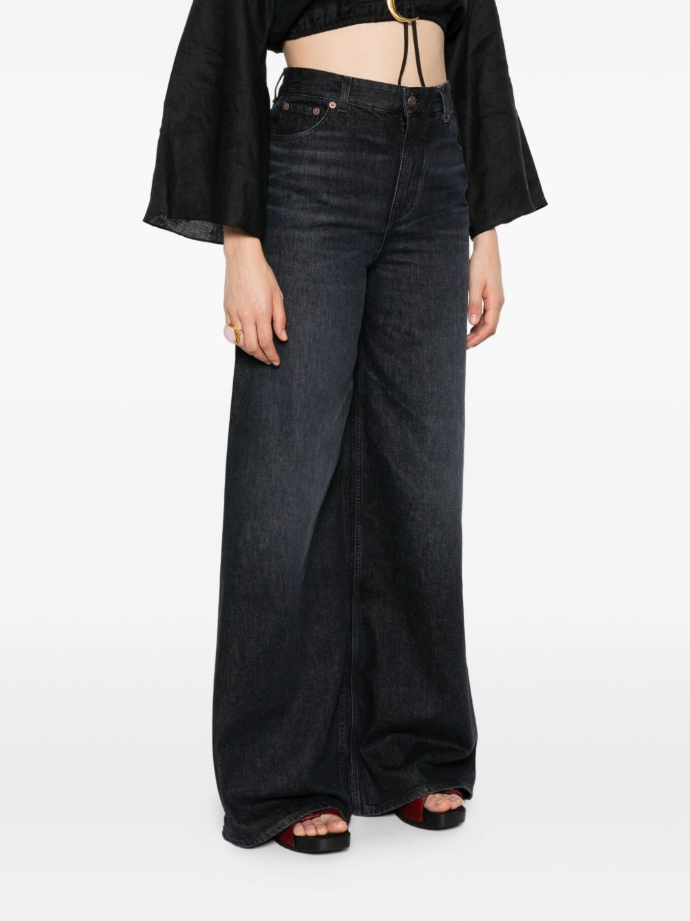 Chloé Wide-leg Jeans Black