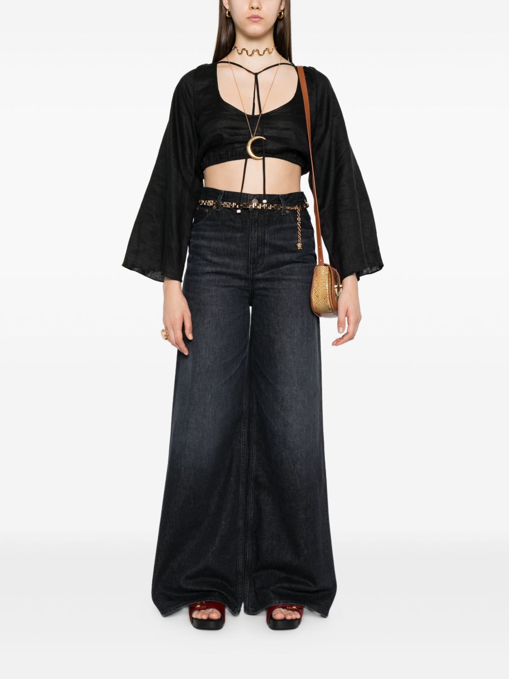 Chloé Wide-leg Jeans Black