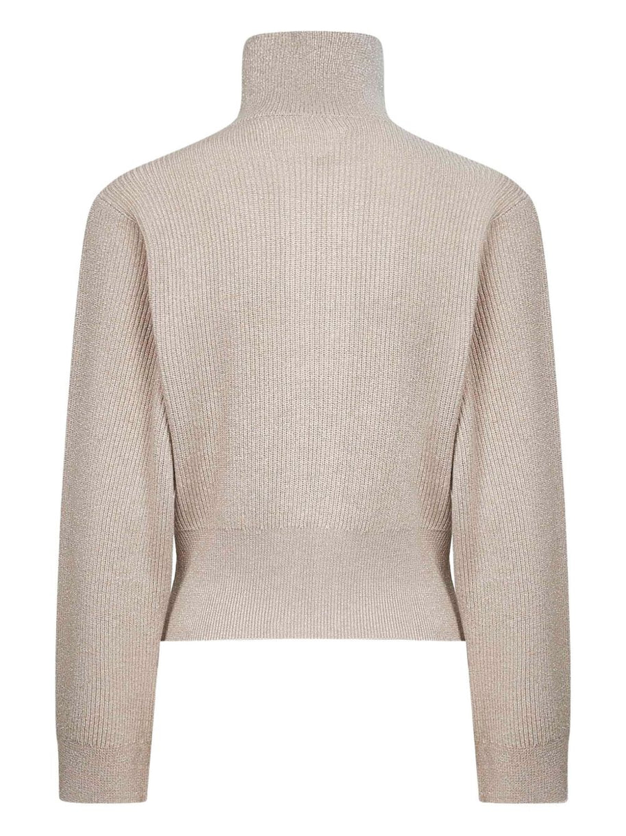 Brunello Cucinelli Cashmere Zipped Cardigan - Beige