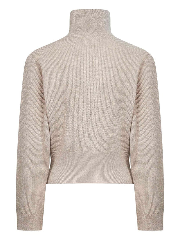 Brunello Cucinelli Cashmere Zipped Cardigan - Beige