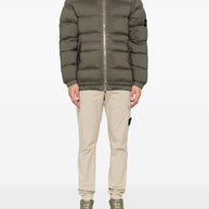 Stone Island Short Hooded Down Jacket - Green
