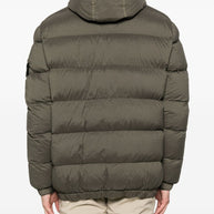 Stone Island Short Hooded Down Jacket - Green