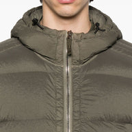 Stone Island Short Hooded Down Jacket - Green