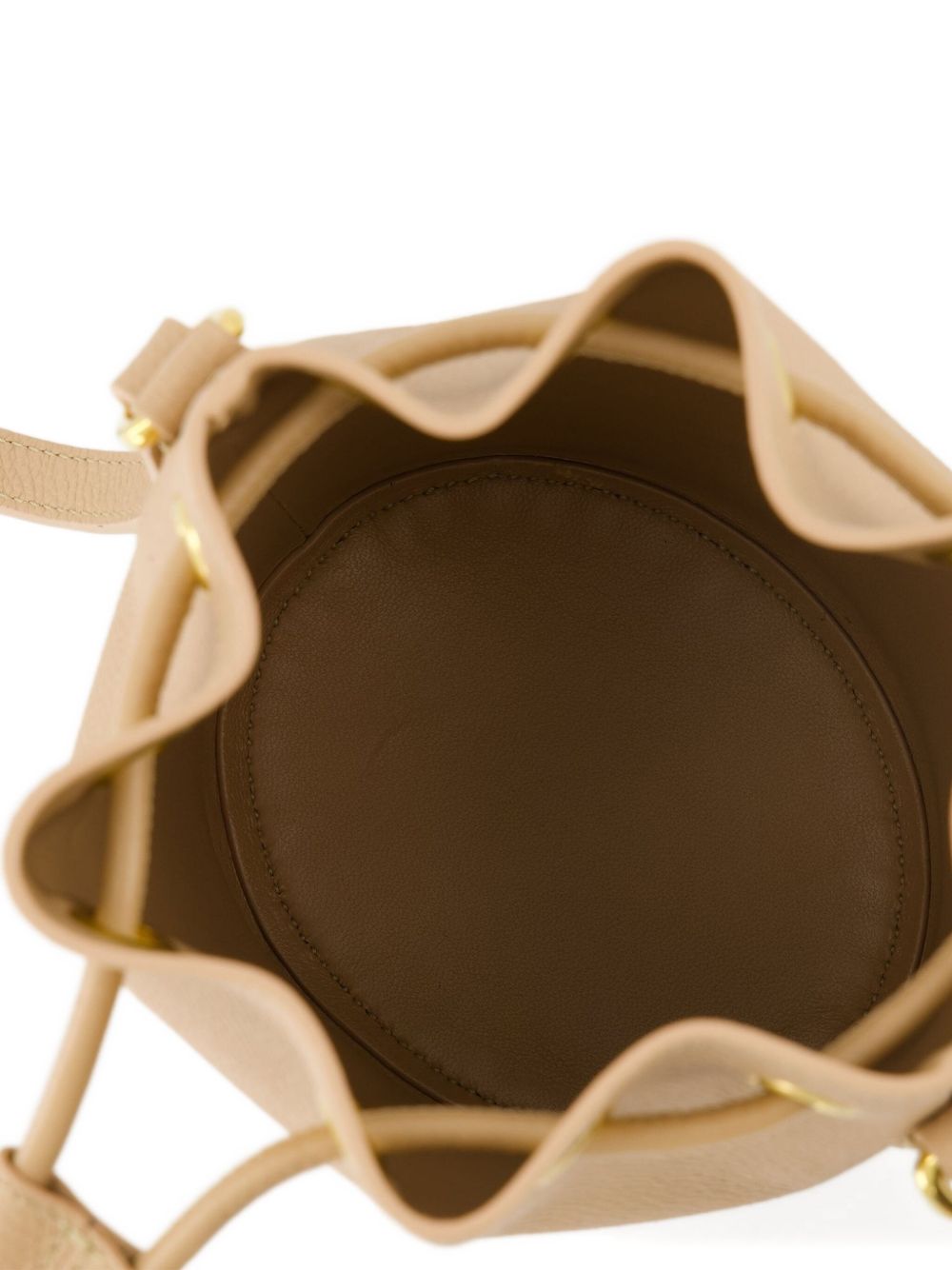 Valentino Garavani VLogo Signature Mini Leather Bucket Bag - Powder